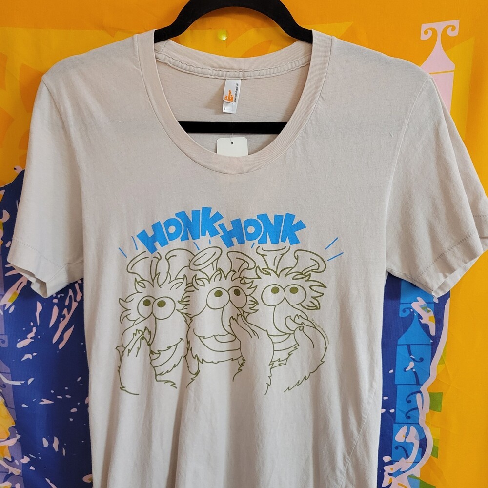 Vintage Y2K 2009 Scribble Honkers American Apparel Single Stitch Sesame Street